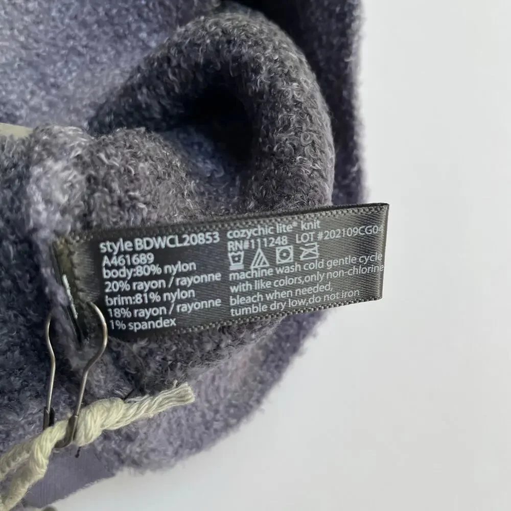 Barefoot Dreams Confetti Beanie Deep Sea Blue Indigo Cozychic Lite NEW